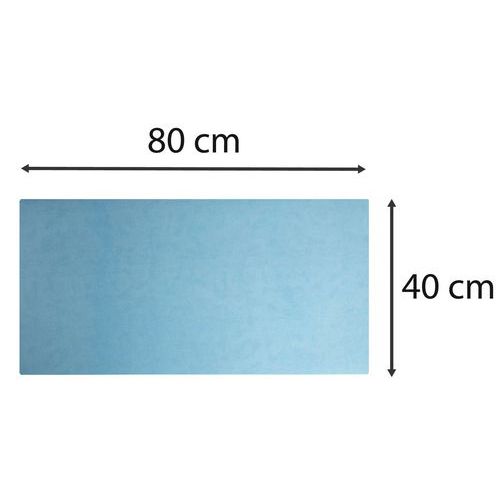 Sous-main Souple Pu Bicolore 40x80cm - Couleurs Assorties