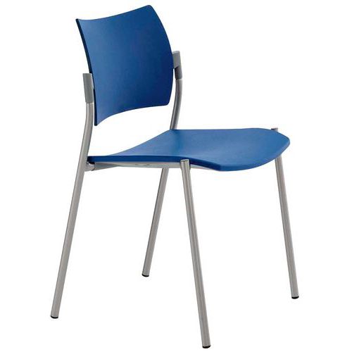 Chaise Sans Accoudoirs Bleu Ass. L:46.6 Cm Ass. H:46 Cm