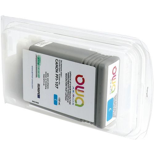 Cartouche Traceur Remanufacturée Canon Pfi-107 Cyan