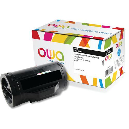 Toner remanufacturé Dell 593 - BBRU - Noir - Owa Toner remanufacturé Dell 593 - BBRU - Noir - Owa