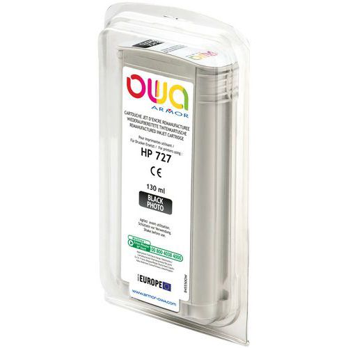 Cartouche D'encre Traceur Remanufacturée Hp 727 - Noir Photo