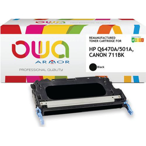 Toner Remanufacturé Hp Q6470a-canon 711bk - Noir