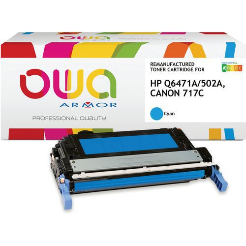 Toner Remanufacturé Hp Q6471a-canon 717c Cyan Haute Capacité
