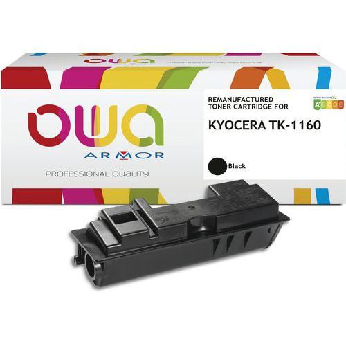 Toner Remanufacturé Kyocera Tk-1160 - Noir - 7200 Pages