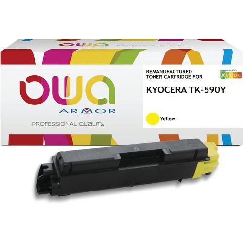 Toner Remanufacturé Kyocera Tk-590 Y - Jaune - 10 000 Pages