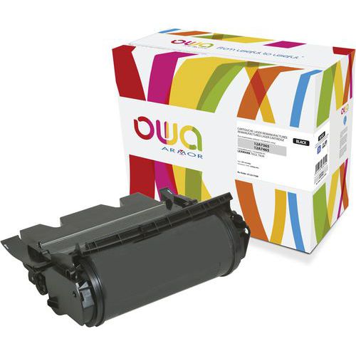Toner Remanufacturé Lexmark 12a7365-12a7465 - Noir