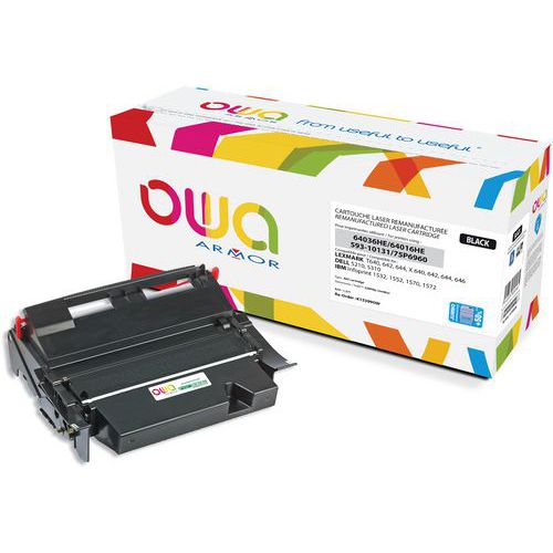 Toner Remanufacturé Lexmark64016he-ibm75p6960-dell593-10130