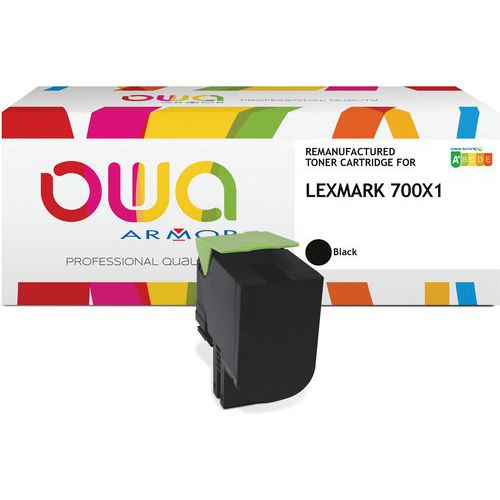 Toner Remanufacturé Lexmark 70c0x10 - Noir