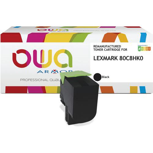 Toner Remanufacturé Lexmark 80c8hk0 - Noir