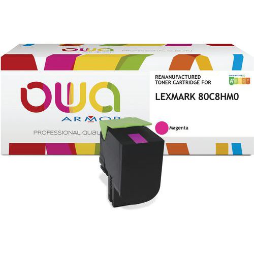 Toner Remanufacturé Lexmark 80c8hm0 - Magenta