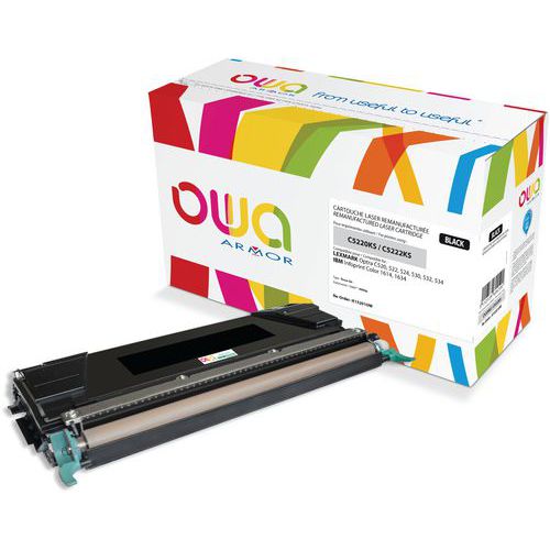 Toner Remanufacturé Lexmark C5220ks C5222ks - Noir