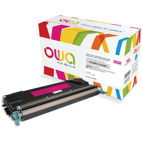 Toner Remanufacturé Lexmark C5220ms C5222ms - Magenta