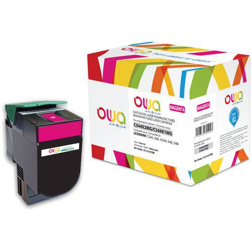 Toner Remanufacturé Lexmark C544x1mg C544x2mg - Magenta