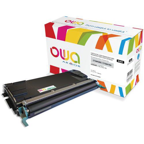 Toner Remanufacturé Lexmark C736h1kg C736h2kg - Noir