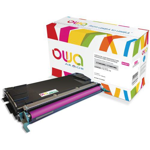 Toner Remanufacturé Lexmark C736h1mg C736h2mg - Magenta