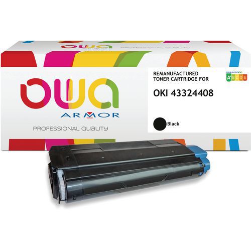 Toner Remanufacturé Oki 43324408 - Noir