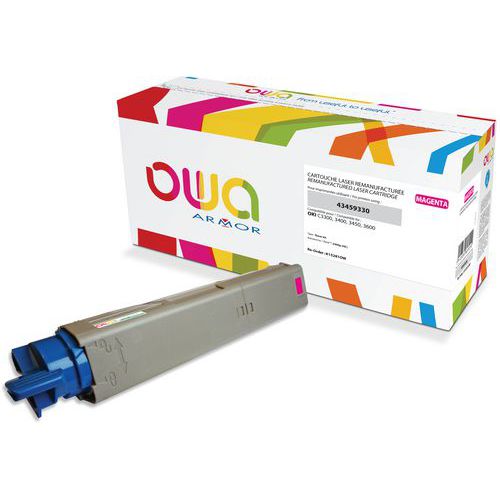 Toner Remanufacturé Oki 43459330 - Magenta
