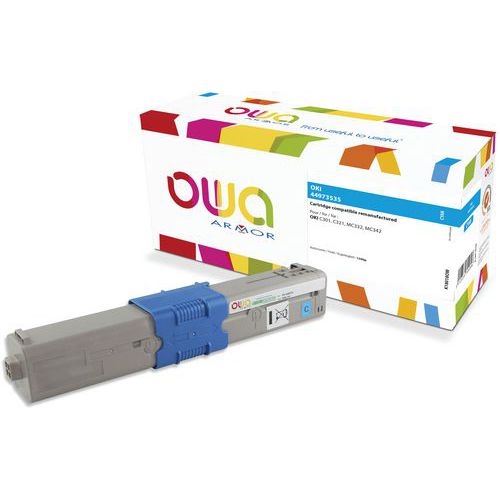 Toner Remanufacturé Oki C301 - Cyan