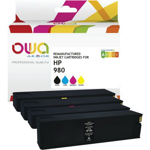 Pack 4 Cartouche Remanufacturée Hp 980xl - 4 Couleurs
