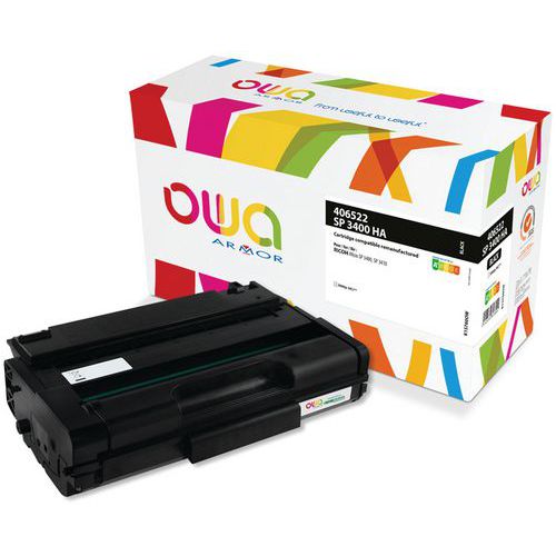 Owa - Toner remanufacturé Ricoh 406522 Noir - 5000 pages - Éco-responsable