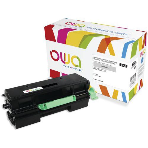 Toner remanufacturé Ricoh 407340 - Noir - Owa Toner remanufacturé Ricoh 407340 - Noir - Owa