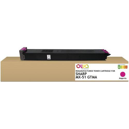 Toner Remanufacturé Sharp Mx-51 Gtma - Magenta