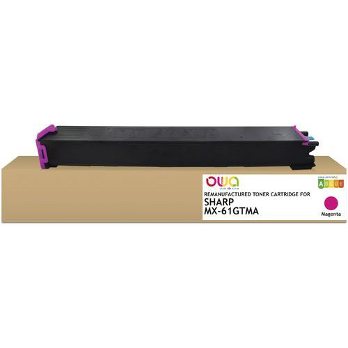 Toner Remanufacturé Sharp Mx-61 Gtma - Magenta