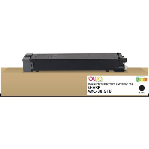 Toner Remanufacturé Sharp Mxc-38 Gtb - Noir