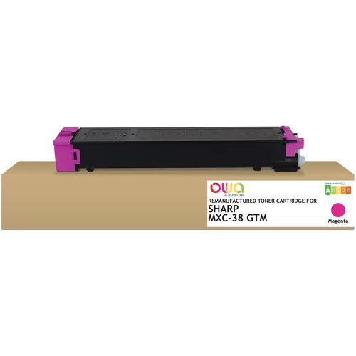 Toner Remanufacturé Sharp Mxc-38 Gtm - Magenta