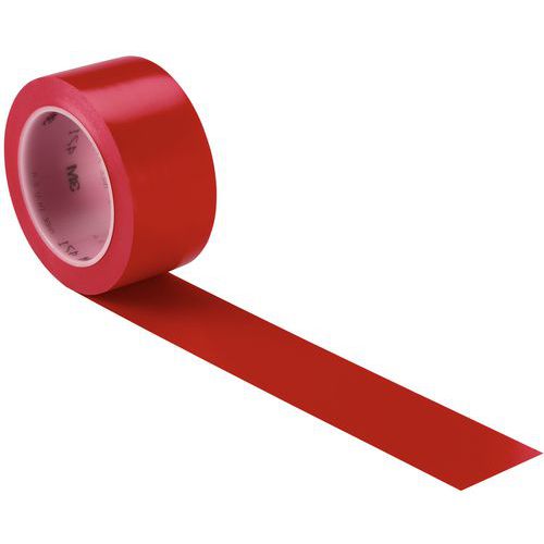 3M - Ruban Vinyle Hautes Performances 471 Rouge - 50mm x 33m - Résistant et Durable