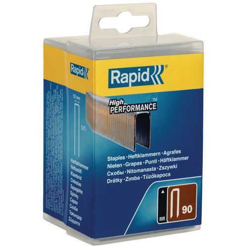 Agrafes 90/40mm Galva Boite Plastique 1500