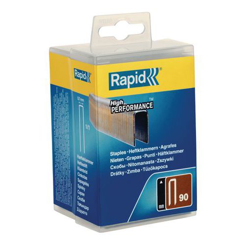 Agrafes 90/20mm Galva Boite Plastique 3000