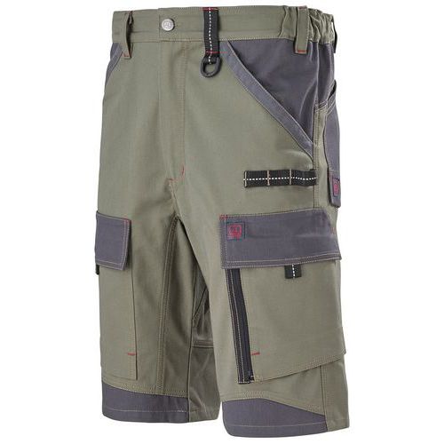 Bermuda De Travail Crusher Kaki/gris T3