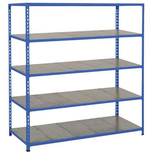 Rayonnage Rapid 2 1980x1525x610 5 Tablettes Metal Bleu Époxy