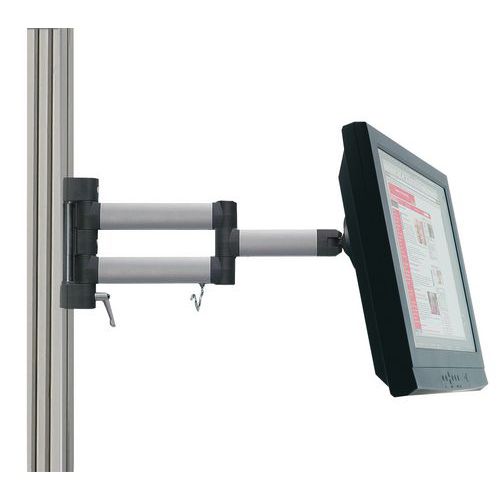 Bras Articulé Pour Ã‰cran Plat Largeur:11 Cm Prof.:11 Cm