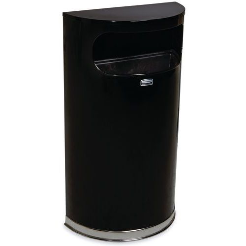 Collecteur Design Demi-lune Avec Bac Plastique 45 L.