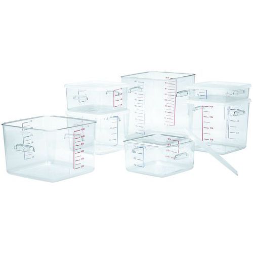Boîte Carrée De Stockage 19 L Transparent