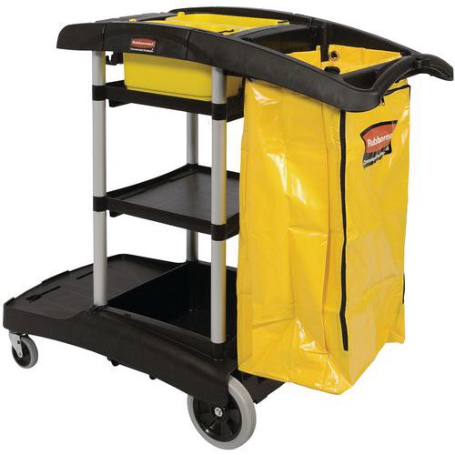 Chariot De Ménage Grande Capacité Noir