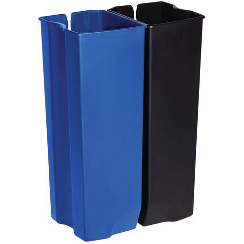 Liners de recyclage pour Slim Jim 2x25 LFront Step Inox_Rubbermaid Liners de recyclage pour Slim Jim 2x25 LFront Step Inox_Rubbermaid