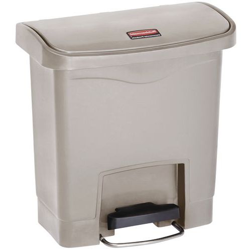 Collecteur Slim Jim Step On Front Step Plastique 15 L Beige