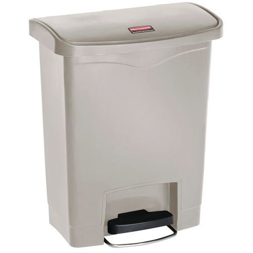 Collecteur Slim Jim Step On Front Step Plastique 30 L Beige