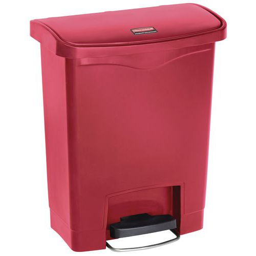 Collecteur Slim Jim Step On Front Step Plastique 30 L Rouge