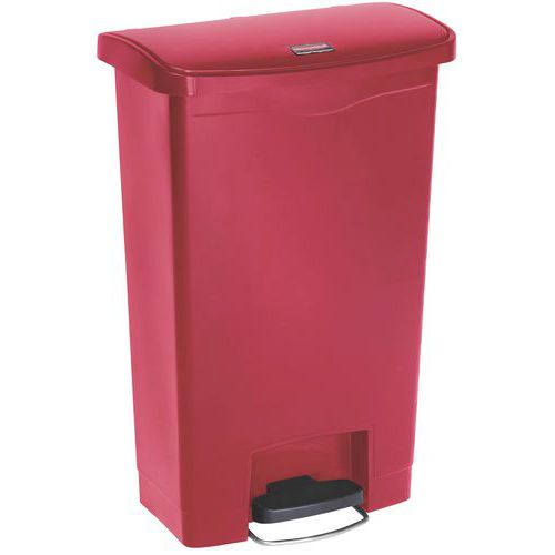 Collecteur Slim Jim Step On Front Step Plastique 50 L Rouge