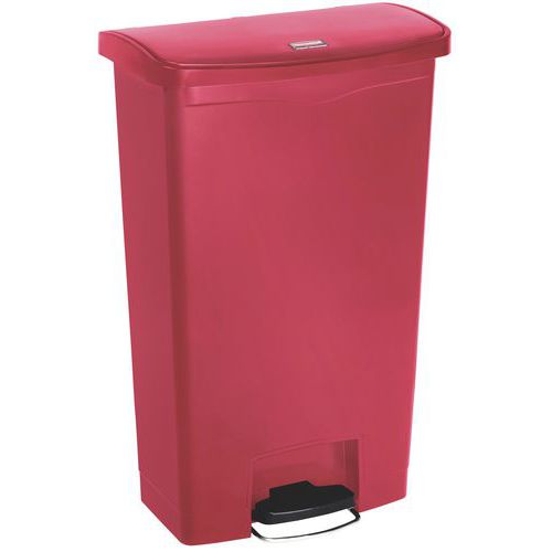 Collecteur Slim Jim Step On Front Step Plastique 68 L Rouge