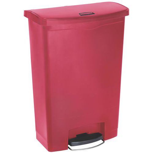 Collecteur Slim Jim Step On Front Step Plastique 90 L Rouge