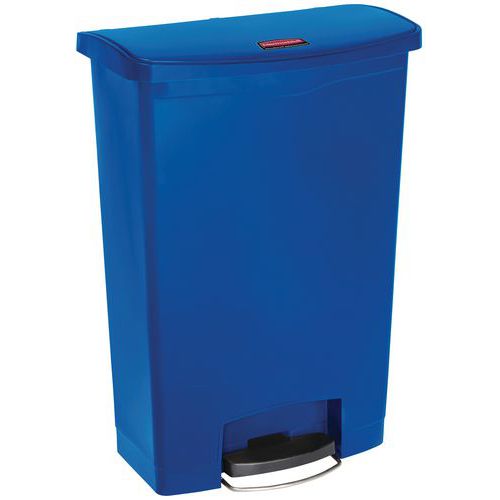 Collecteur Slim Jim Step On Front Step Plastique 90 L Bleu