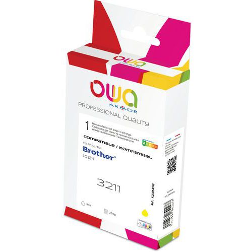 Cartouche D'encre Remanufacturée Brother Lc-3211 - Jaune