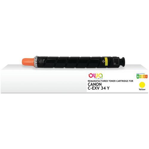 Toner Remanufacturé Canon C-exv34 Y - Jaune