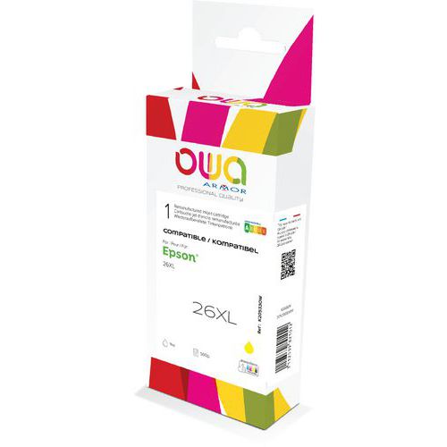 Cartouche D'encre Remanufacturée Epson 26xl - Jaune