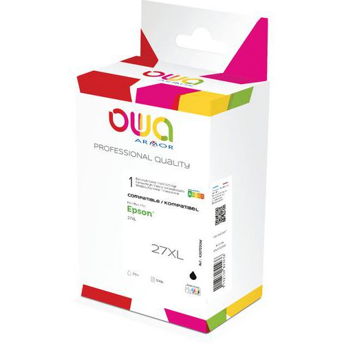 Cartouche D'encre Remanufacturée Epson 27xl - Noir